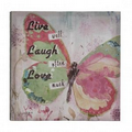 Live, Laugh, Love Butterfly Canvas Wall Art